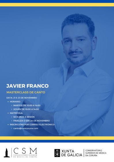 MASTERCLASS DE CANTO JAVIER FRANCO